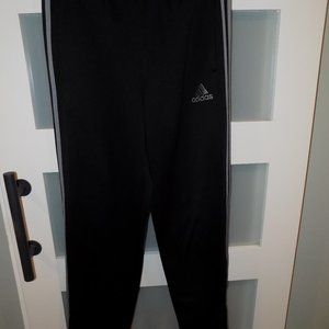 Adidas Jogger Training Track 3 Stripe Black/Gray Pants Size M Men's